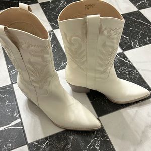 White cowboy boots